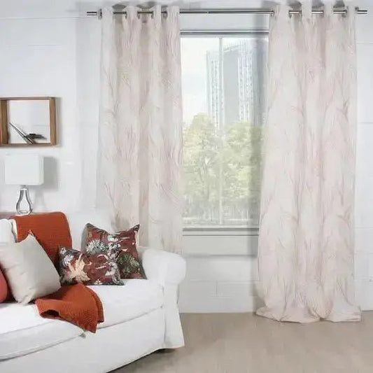 Rideau HERBIUM ( Corail) - rideau Accent mode - Literie-Déco et moi 