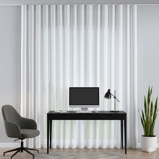 Rideau LINUM -Collection bande Wave ( Large rideau) - rideau Accent mode - Literie-Déco et moi 