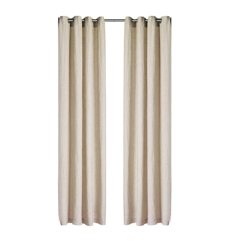  Rideau naturel en lin LINEN STONE WASH- Par Brunelli de Brunelli – PRODUIT  de qualité chez Literie & Déco et Moi
