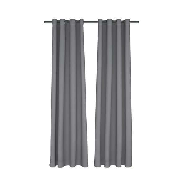 Rideau opaque gris charcoal MODERN - Par Brunelli - Literie - Déco et moi