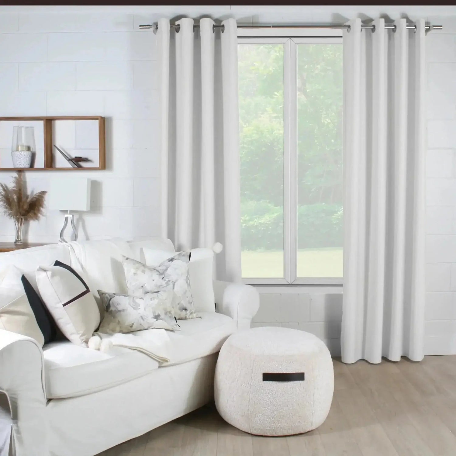 Rideau opaque SHERBROOKE  ( Blanc cassé ) - rideau Accent mode - Literie-Déco et moi 