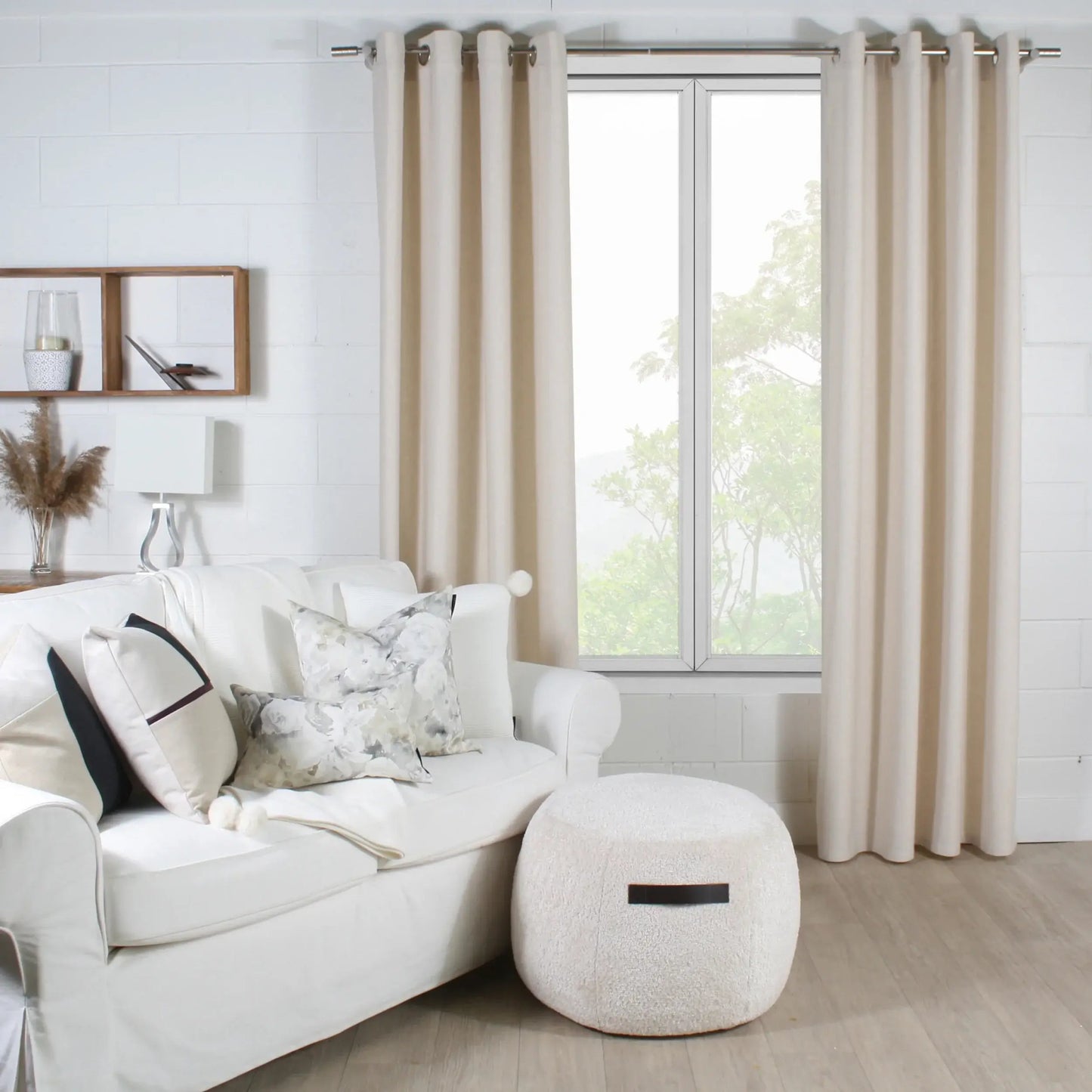 Rideau opaque SHERBROOKE  ( Crème ) rideau  ,disponible chez Literie-Déco et moi 