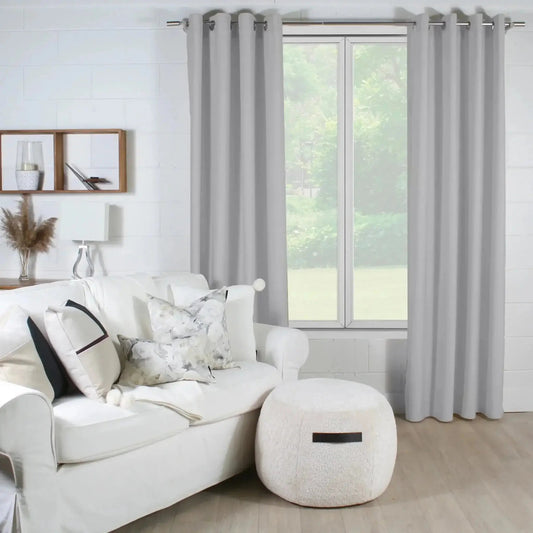 Rideau opaque SHERBROOKE  ( Gris pâle ) - rideau Accent mode - Literie-Déco et moi 