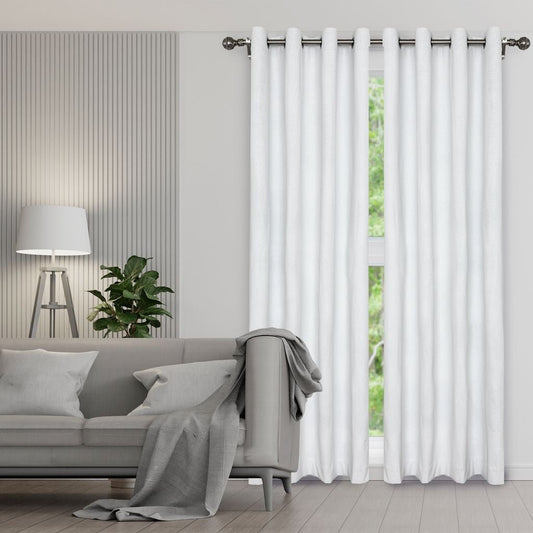 Rideaux HÉRITAGE - 100% occultant- Blanc ( 54" x 96") - rideau Literie & Déco et moi - Literie-Déco et moi