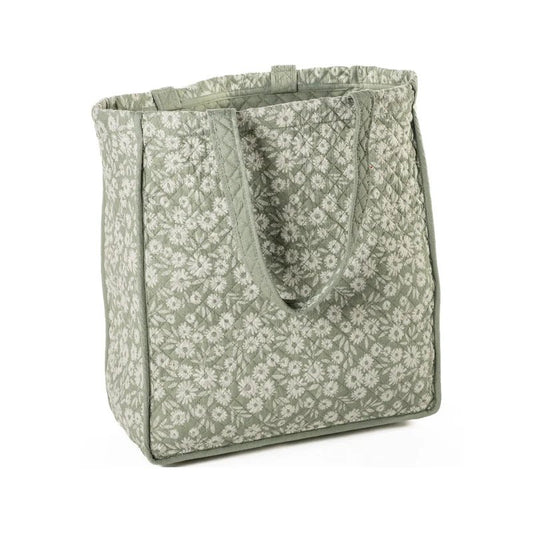Sac fourre-tout vert avec de petites fleurs Maggie-Par Brunelli - Sac fourre-tout Brunelli - $29.99! Literie-Déco et moi 
