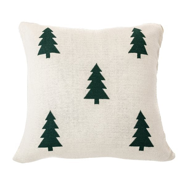 Coussin en tricot crème SAPINO  ( 18'' x 18'')- Par Brunelli coussins  ,disponible chez Literie-Déco et moi 