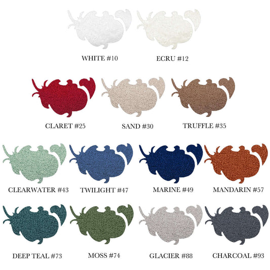 Serviettes en 100% coton PORTOFINO - Par Cuddle Down - Literie - Déco et moi