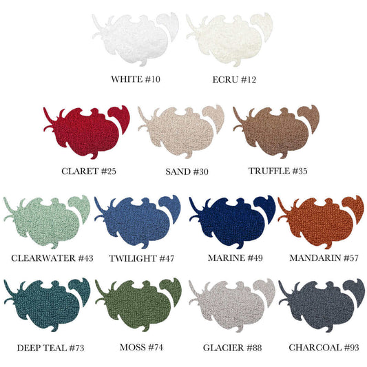 Serviettes en 100% coton PORTOFINO - Par Cuddle Down - serviettes de bain Cuddle Down - $12.99! Literie-Déco et moi 