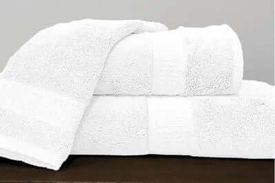 Serviettes en bambou/coton ( Blanc ) - serviettes de bain rjs trading - $6.99! Literie-Déco et moi 