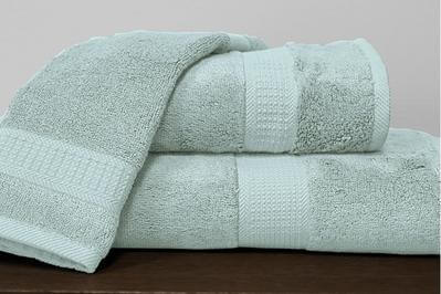 Serviettes en bambou/coton ( Bleu aqua) - Literie - Déco et moi