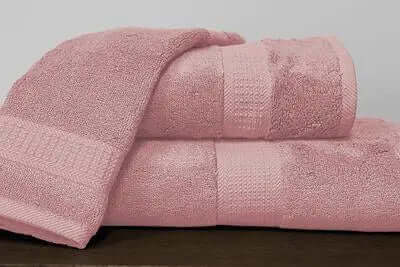 Serviettes en bambou/coton ( Rose fard a joues ) - serviettes de bain rjs trading - $6.99! Literie-Déco et moi 