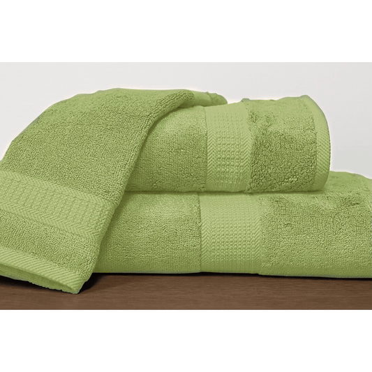 Serviettes en bambou/coton ( Vert persil ) serviettes de bain  ,disponible chez Literie-Déco et moi 