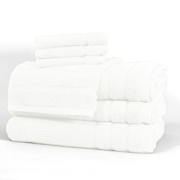 Serviettes en coton égyptien ( Blanc ) - serviettes de bain Daniadown - Literie-Déco et moi 