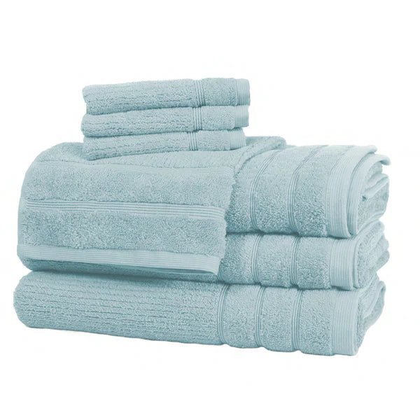 Serviettes en coton égyptien ( Bleu pâle ) - serviettes de bain Daniadown - $6.99! Literie-Déco et moi 