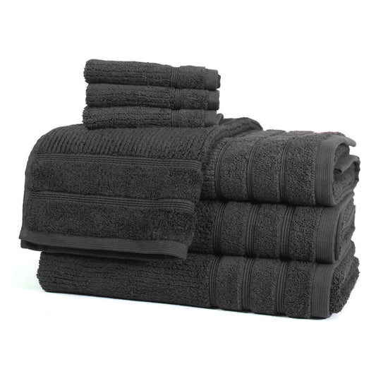 Serviettes en coton égyptien ( Ébène ) - serviettes de bain Daniadown - Literie-Déco et moi