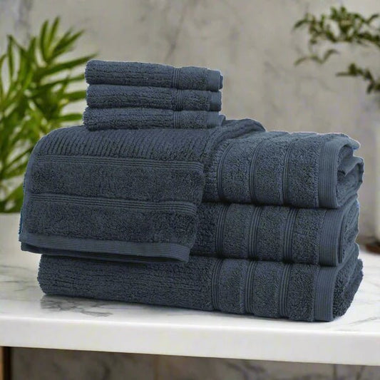 Serviettes en coton égyptien ( Marine ) - serviettes de bain Daniadown - $6.99! Literie-Déco et moi 