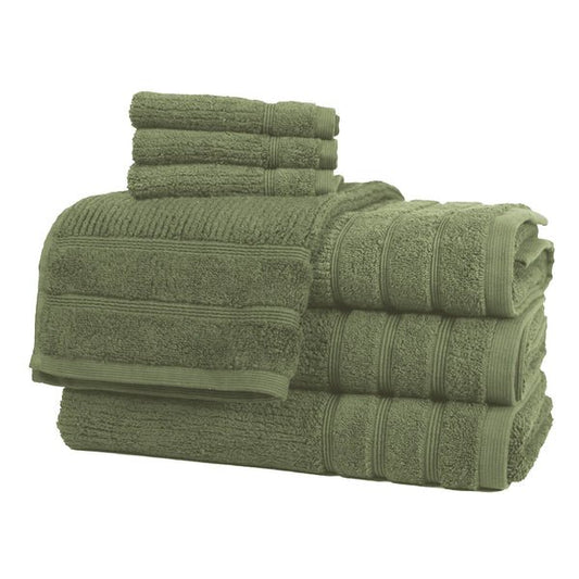 Serviettes en coton égyptien ( Vert Olive ) - serviettes de bain Daniadown - Literie-Déco et moi