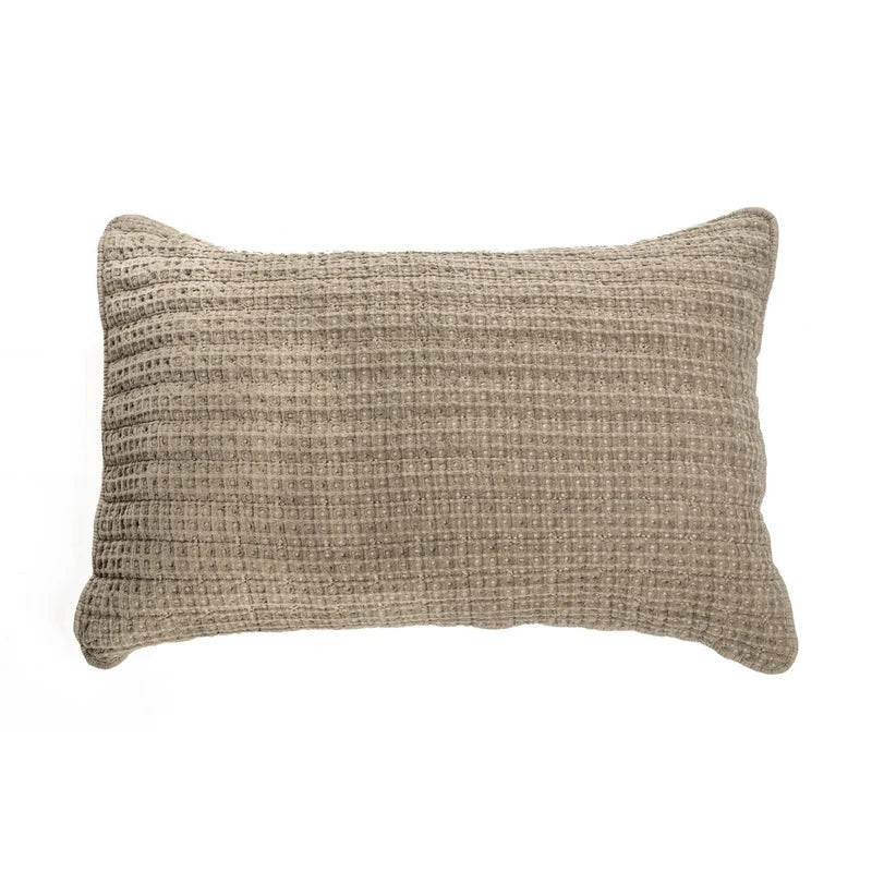 Courtepointe taupe en coton gaufré Spirit- Par Brunelli (Livraison AUTOMNE 2026)