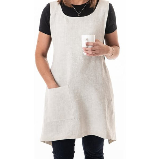 Tablier naturel en lin LINEN STONE WASH - Par Brunelli - Literie - Déco et moi