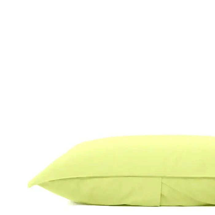 Taie d'oreiller de corps en percale de coton- 10 teintes disponibles taies  ,disponible chez Literie-Déco et moi 