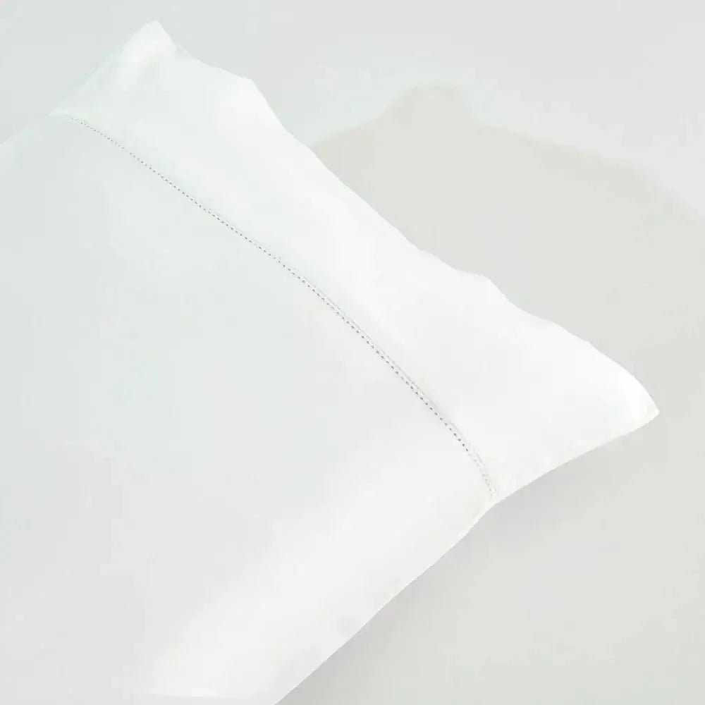 Taies d'oreiller coton PIMA 400fils (Paquet de 2) - Blanc cassé - Literie - Déco et moi