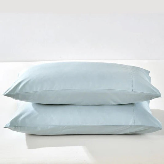 Taies d'oreiller coton PIMA  400fils (Paquet de 2) - Bleu Arctique - taies Daniadown - $41.95! Literie-Déco et moi 