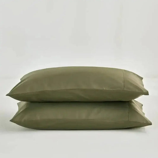 Taies d'oreiller coton PIMA  400fils (Paquet de 2) - Vert Mousse - taies Daniadown - $41.95! Literie-Déco et moi 