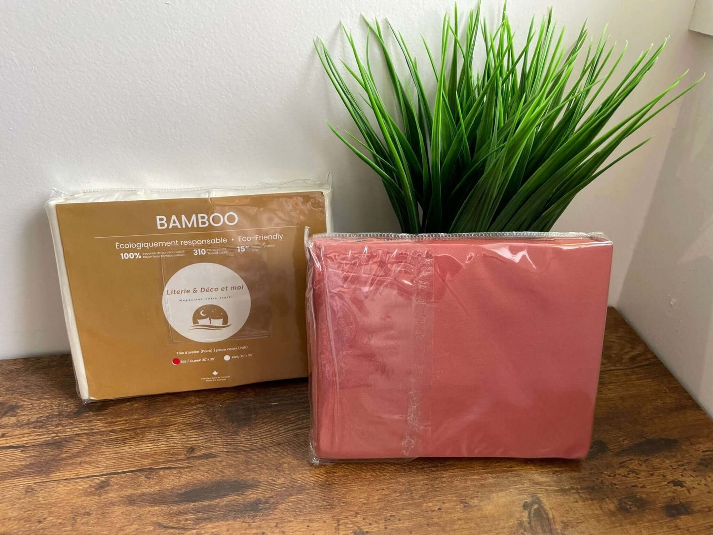 Taies d'oreiller en rayonne de bambou ( Paire ) - Collection Literie - Déco et Moi - Literie - Déco et moi