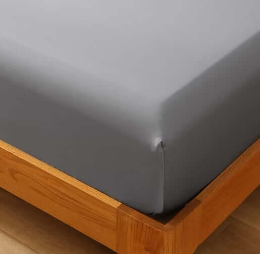 Ensemble de draps en coton égyptien (300 fils) -Gris Charcoal Draps  ,disponible chez Literie-Déco et moi 