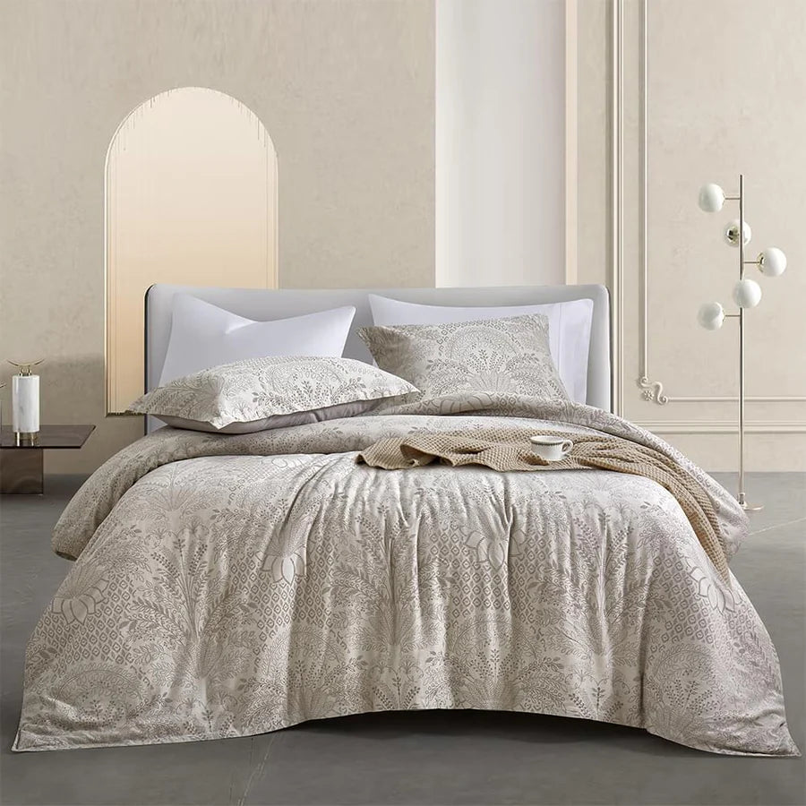 Ensemble de housse de couette tissée Timeless Heritage ( Taupe )