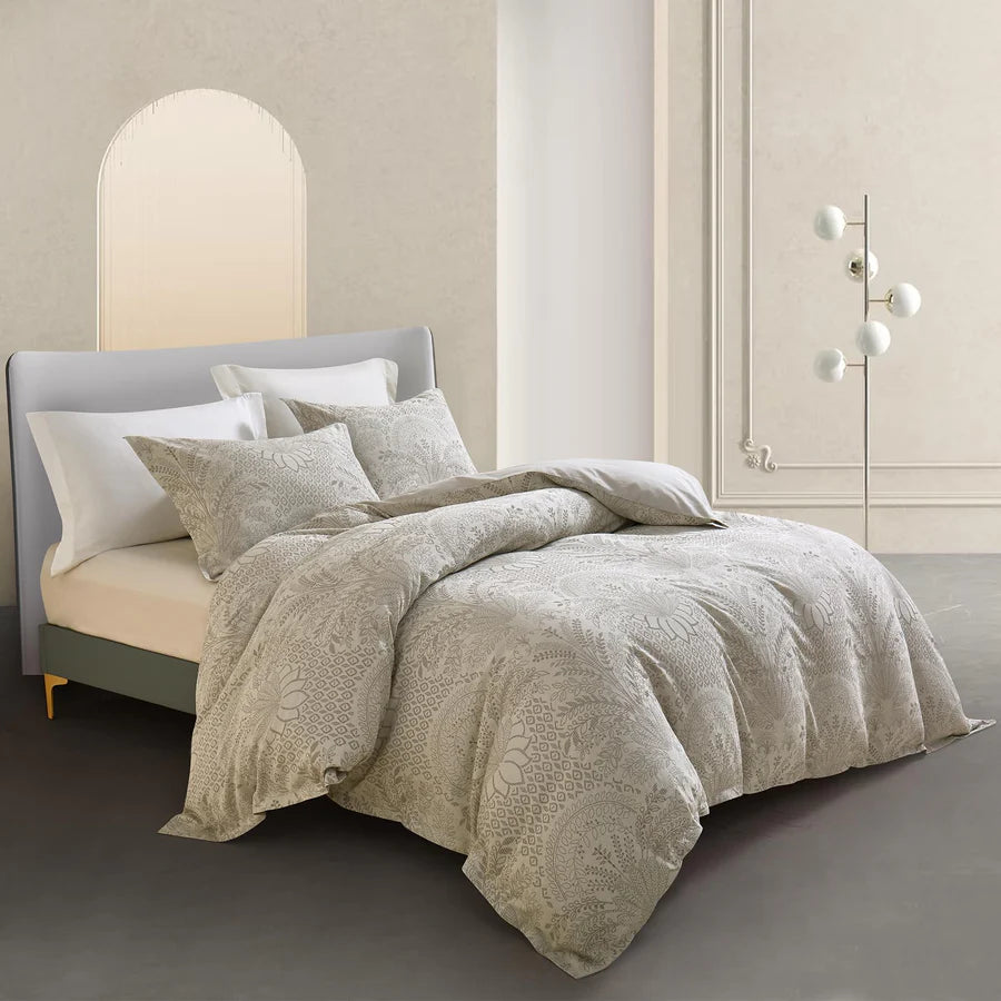 Ensemble de housse de couette tissée Timeless Heritage ( Taupe )