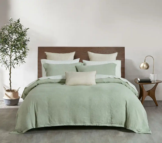 Ensemble de housse de couette Vintage Touch ( Lichen) - Housse de couette Daniadown - Literie-Déco et moi