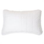 Couverture matelassée en lin piqué blanc POKE - Par Brunelli Couvre-lit  ,disponible chez Literie-Déco et moi 
