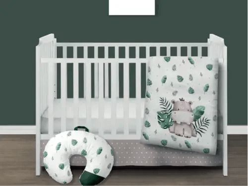 ( Fait au Québec) 2 ensembles de literie pour JUMEAUX/JUMELLES- JUNGLE EN FOLIE Literie bébés  ,disponible chez Literie-Déco et moi 