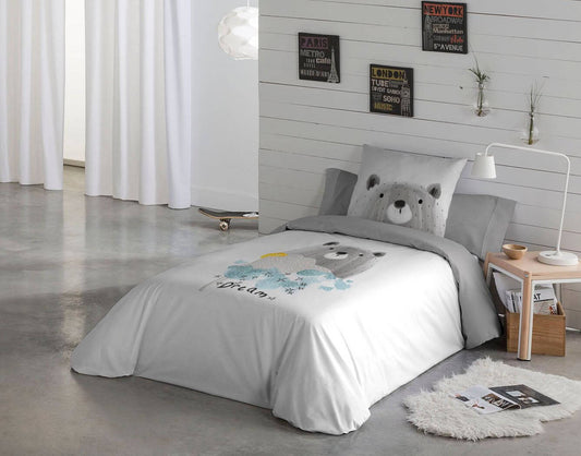 Housse de couette BEAR DREAM Housse de couette enfant  ,disponible chez Literie-Déco et moi 