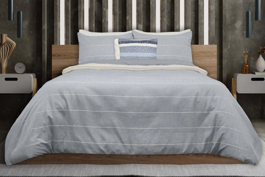 Housse de couette SUTHERLAND ( bleu ) Housse de couette  ,disponible chez Literie-Déco et moi 