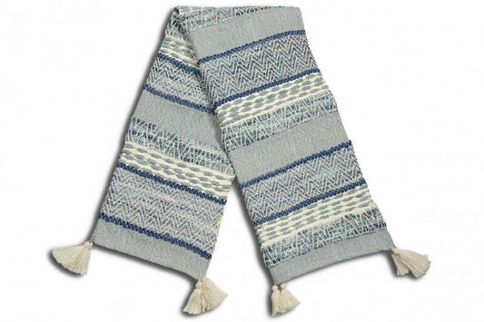 Jeté bleu Zircon Jeté  ,disponible chez Literie-Déco et moi 