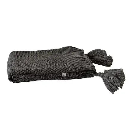 Jeté Cozy -Gris ( 50''x60'') Jeté  ,disponible chez Literie-Déco et moi 