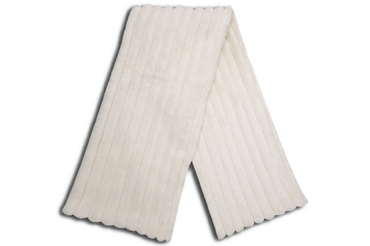 Jeté MERA ( ivoire )  ( 50'' X 60'') Jeté  ,disponible chez Literie-Déco et moi 