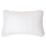 Couverture matelassée en lin piqué blanc POKE - Par Brunelli Couvre-lit  ,disponible chez Literie-Déco et moi 