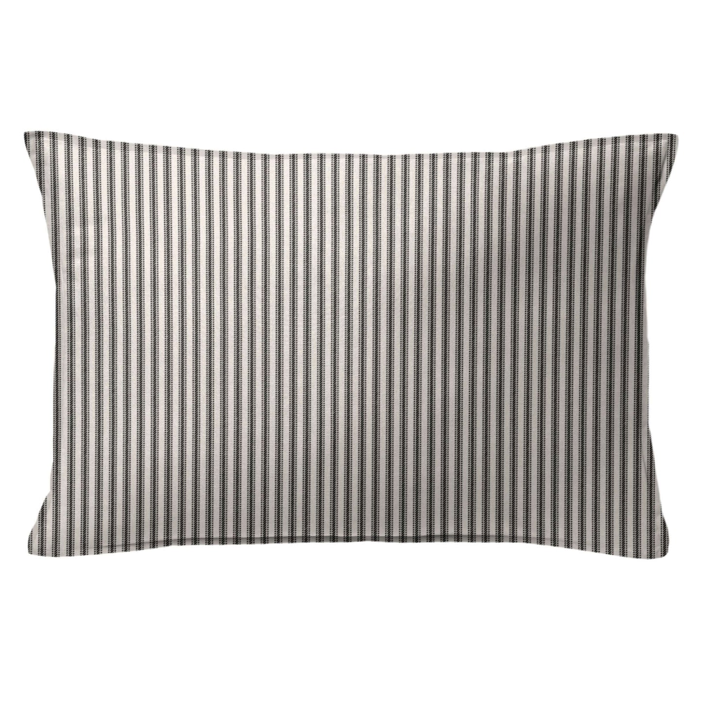 Housse de couette RAYURES CLASSIQUES ( Noir / Lin ) - Par Colcha Linens Housse de couette  ,disponible chez Literie-Déco et moi 