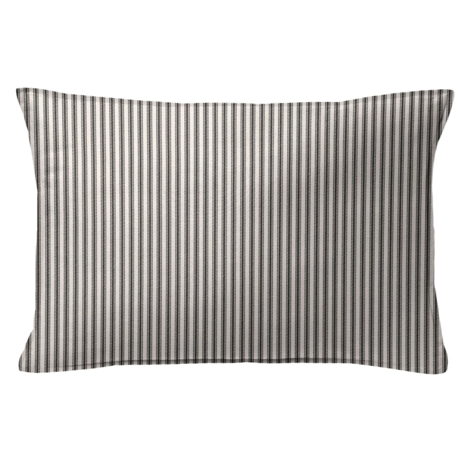 Housse de couette RAYURES CLASSIQUES ( Noir / Lin ) - Par Colcha Linens Housse de couette  ,disponible chez Literie-Déco et moi 