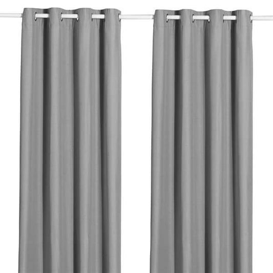 Rideau opaque gris à anneaux BRYAN- Par Brunelli rideau  ,disponible chez Literie-Déco et moi 