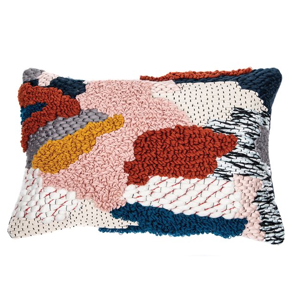 Coussin rectangulaire texturé SABINE (16'' X 24'')- Par Brunelli coussins  ,disponible chez Literie-Déco et moi 