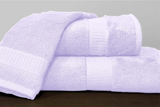 Serviettes en bambou/coton ( Mauve ) serviettes de bain  ,disponible chez Literie-Déco et moi 
