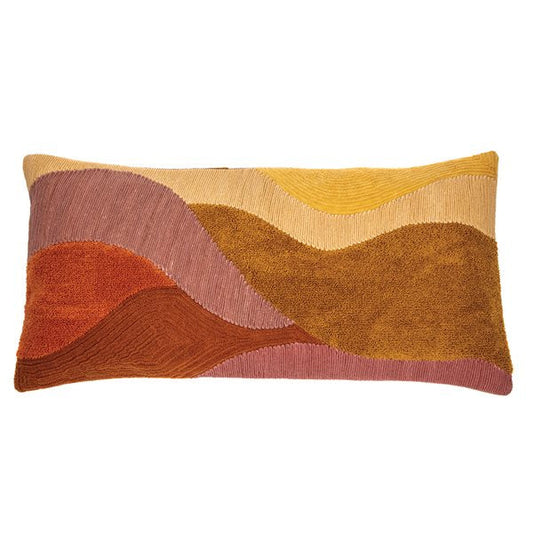 Coussin rectangulaire tissé SUN  ( 14'' x 24'')- Par Brunelli coussins  ,disponible chez Literie-Déco et moi 