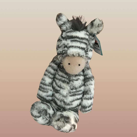 Toutou ZÈBRE ( 13'') peluches  ,disponible chez Literie-Déco et moi 